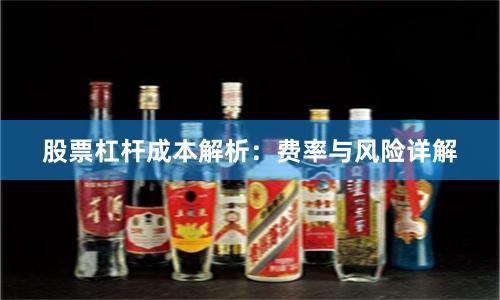 股票杠杆成本解析：费率与风险详解