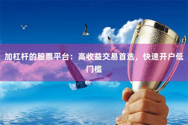 加杠杆的股票平台：高收益交易首选，快速开户低门槛
